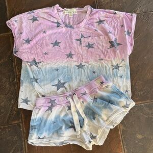 Vintage Havana Tie-Dye Star Pajama Set